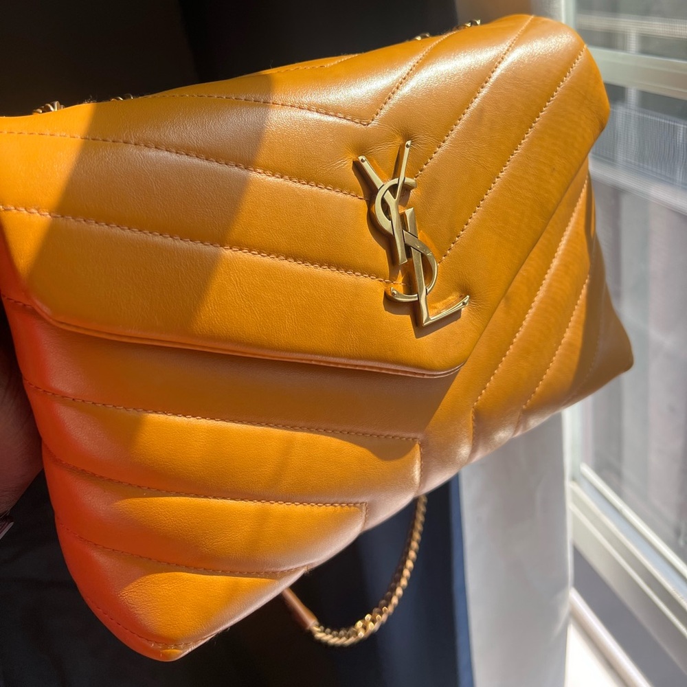 Saint Laurent lou lou , size small in Dark Tan - Picture 7 of 9